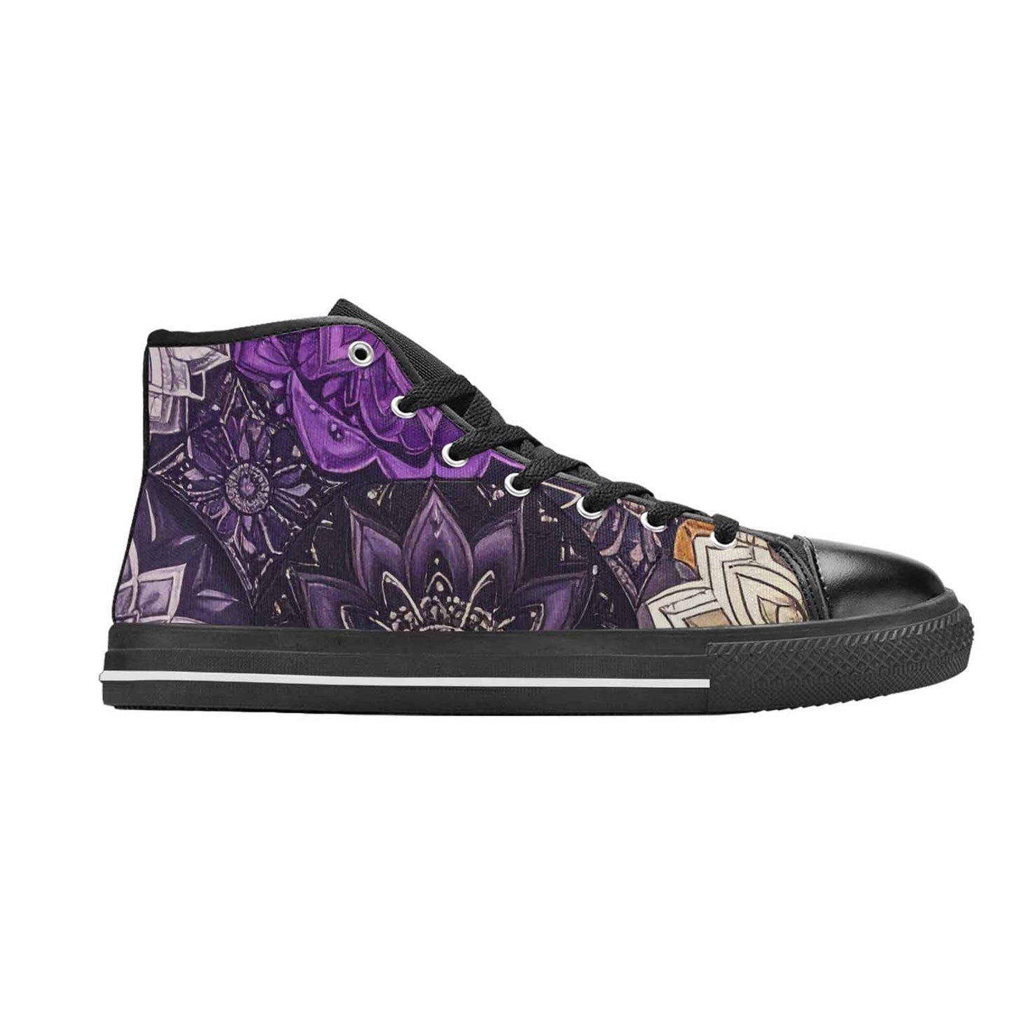 WOMEN'S Mandala High Top Canvas Surreal Shoes