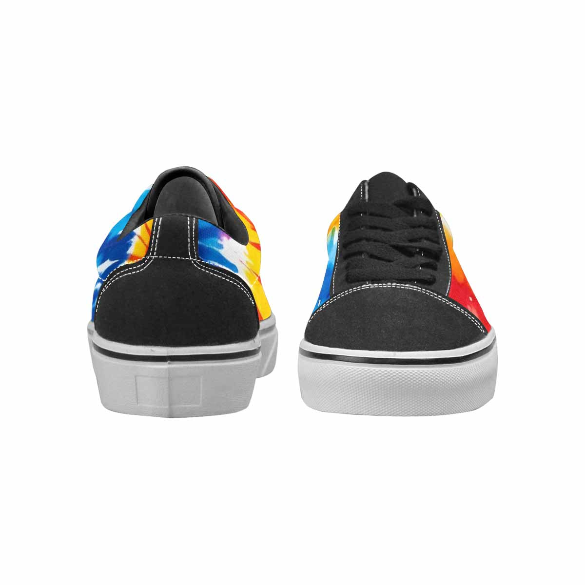 WOMEN'S Tie Dye Drip Canvas Lace-Up Vivid Custom Shoes