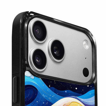 iPhone 17 Pro Case — Glossy Winter Wave Seamless Cartoon Cute, Custom Made Phone Cover