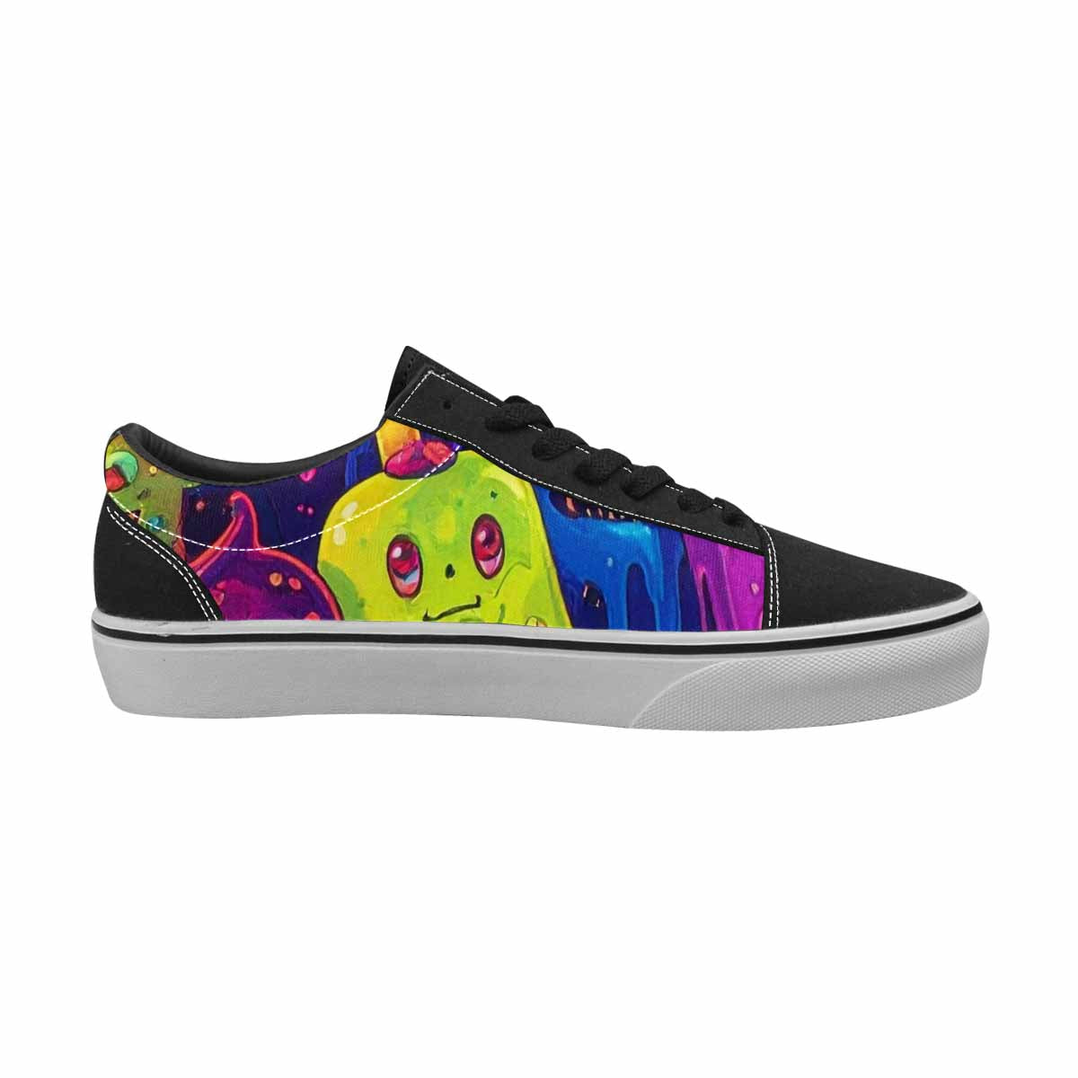 WOMEN'S Ice Cream Monsters  Lace-Up Canvas Cottagecore Custom Sneakers