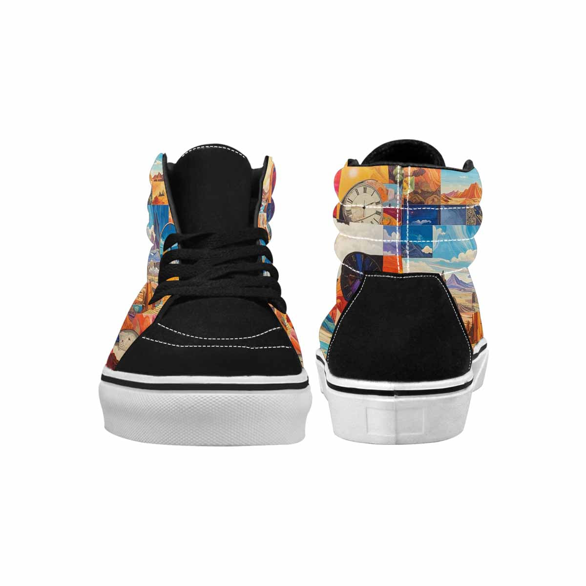 MEN'S Surreal Dream Fragment High Top Canvas Cottagecore Custom Sneakers