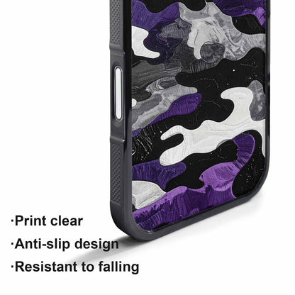 iPhone 17 Pro Case — Vivid Camo Asexual Pride Camo, Customized Protective Case