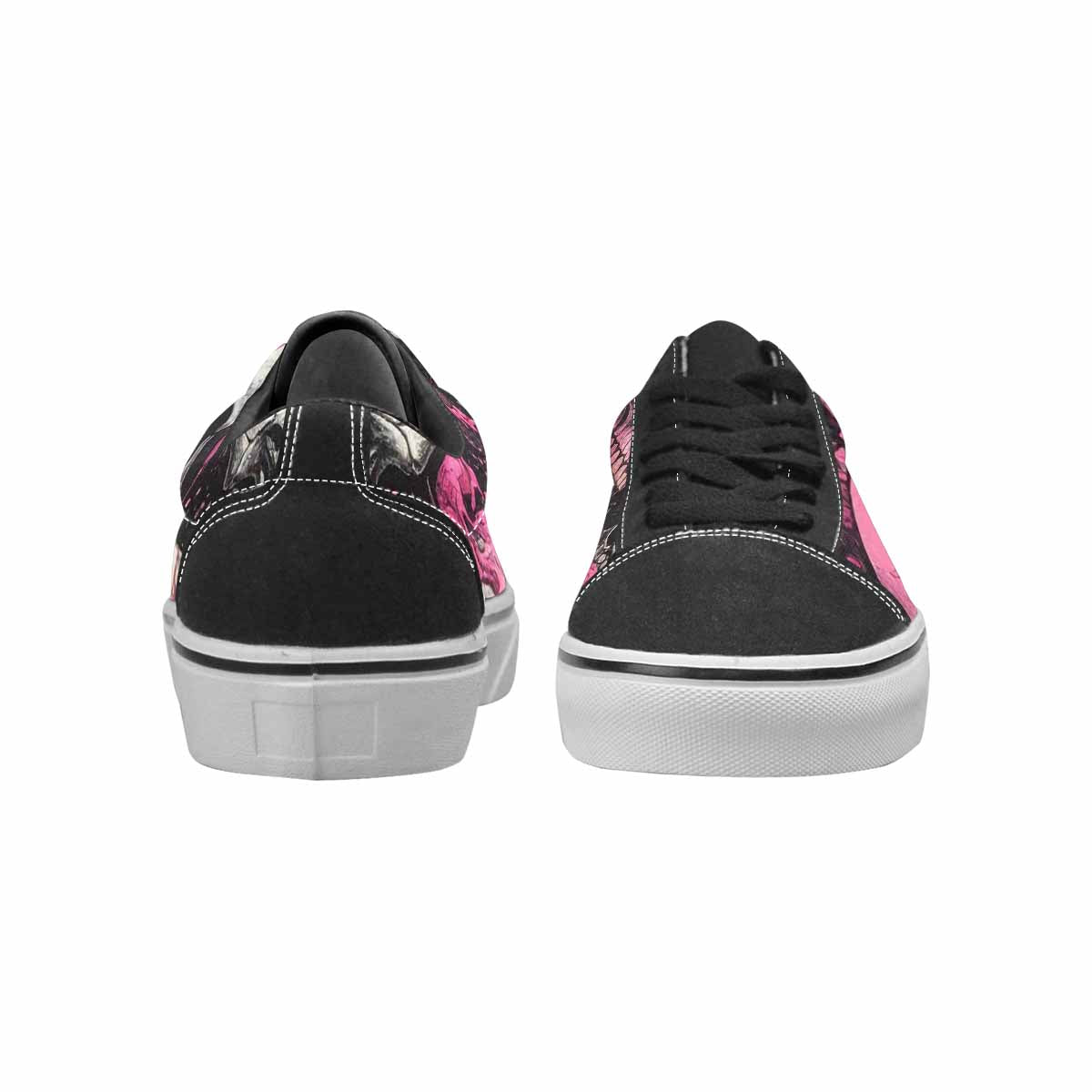 WOMEN'S Rainbow From Skull S Lace-Up Canvas Aesthetic Shoes