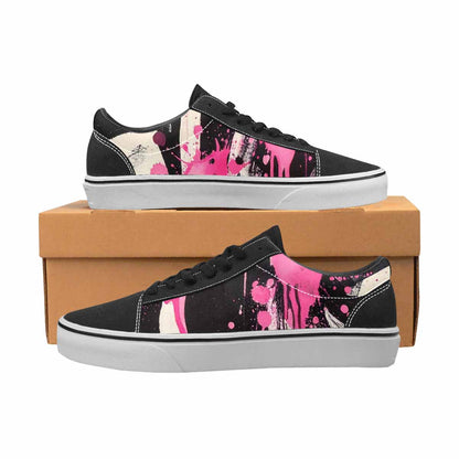 WOMEN'S Zebra Stripe Burst Lace-Up Canvas Cottagecore Custom Sneakers