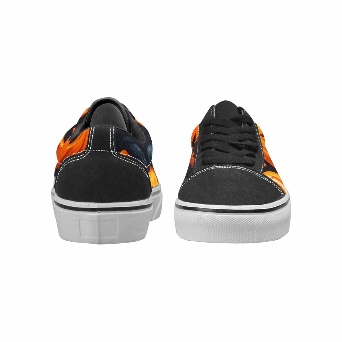 WOMEN'S Halloween Canvas Lace-Up Neon Fantasy Custom Sneakers
