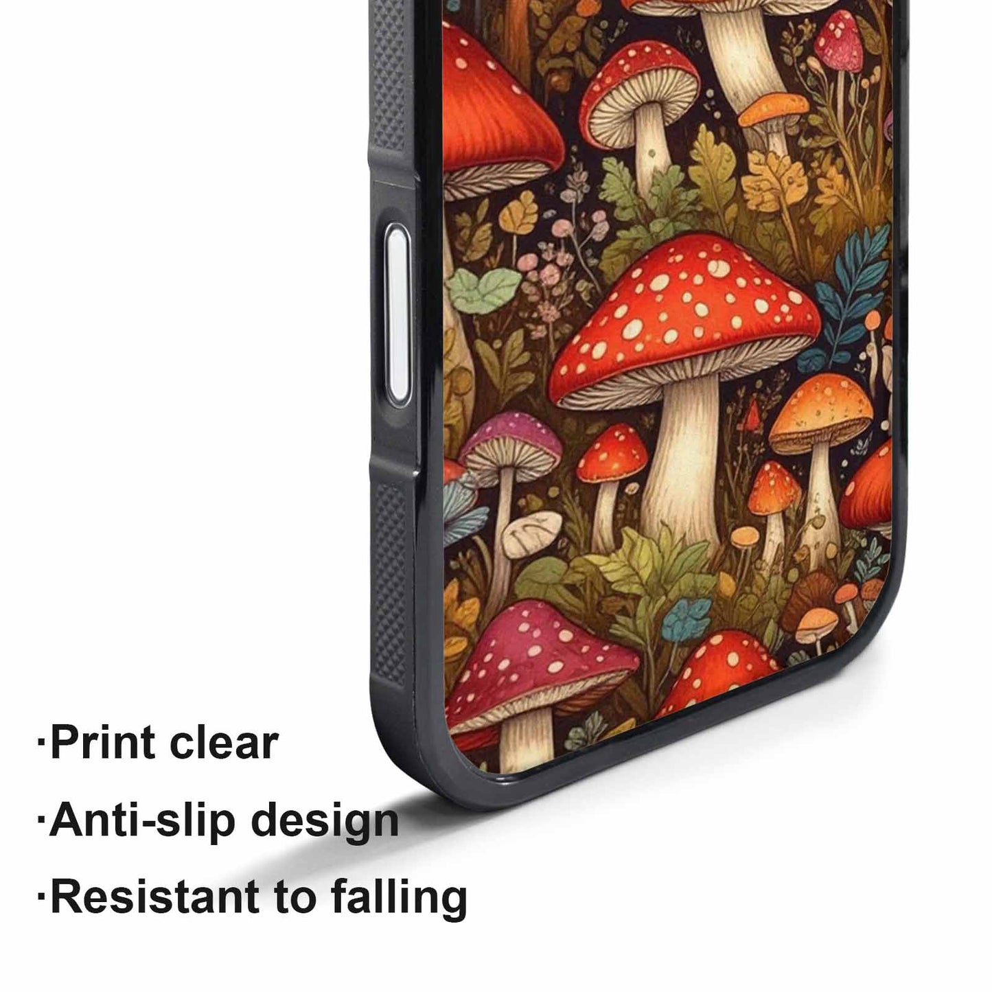 iPhone 17 Pro Case — Small Mushroom Pattern Randomly Varying Original, Original Design Phone Case