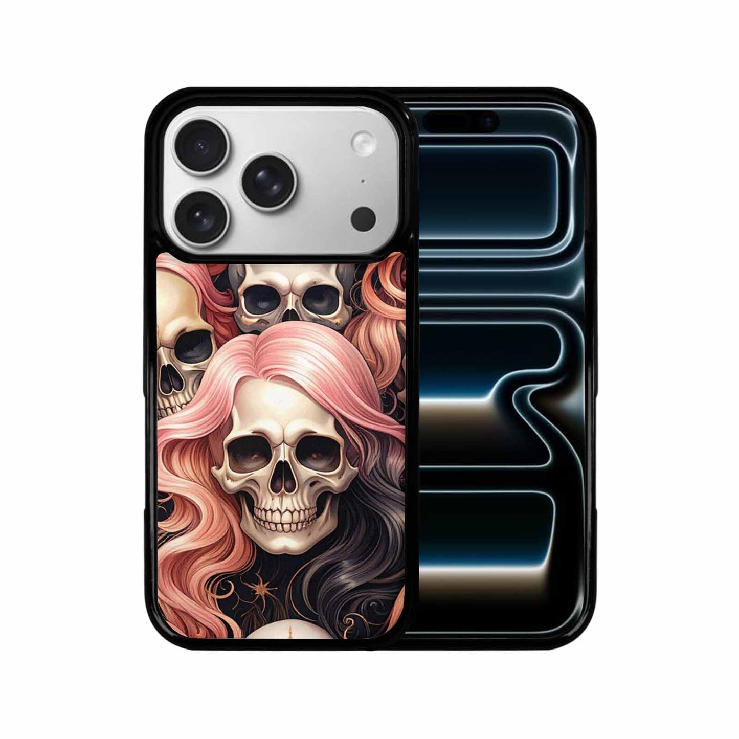 iPhone 17 Pro Case — Skull Dark Art Gothic Print Gothic, Personalized Phone Case