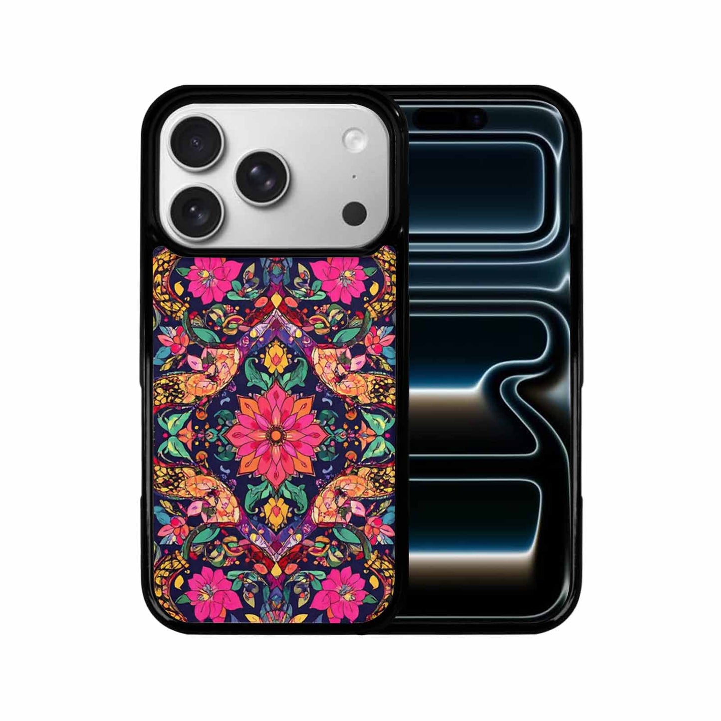 iPhone 17 Pro Case — Snakes Print Floral Seamless Pattern Floral, Custom Designed Case Cover