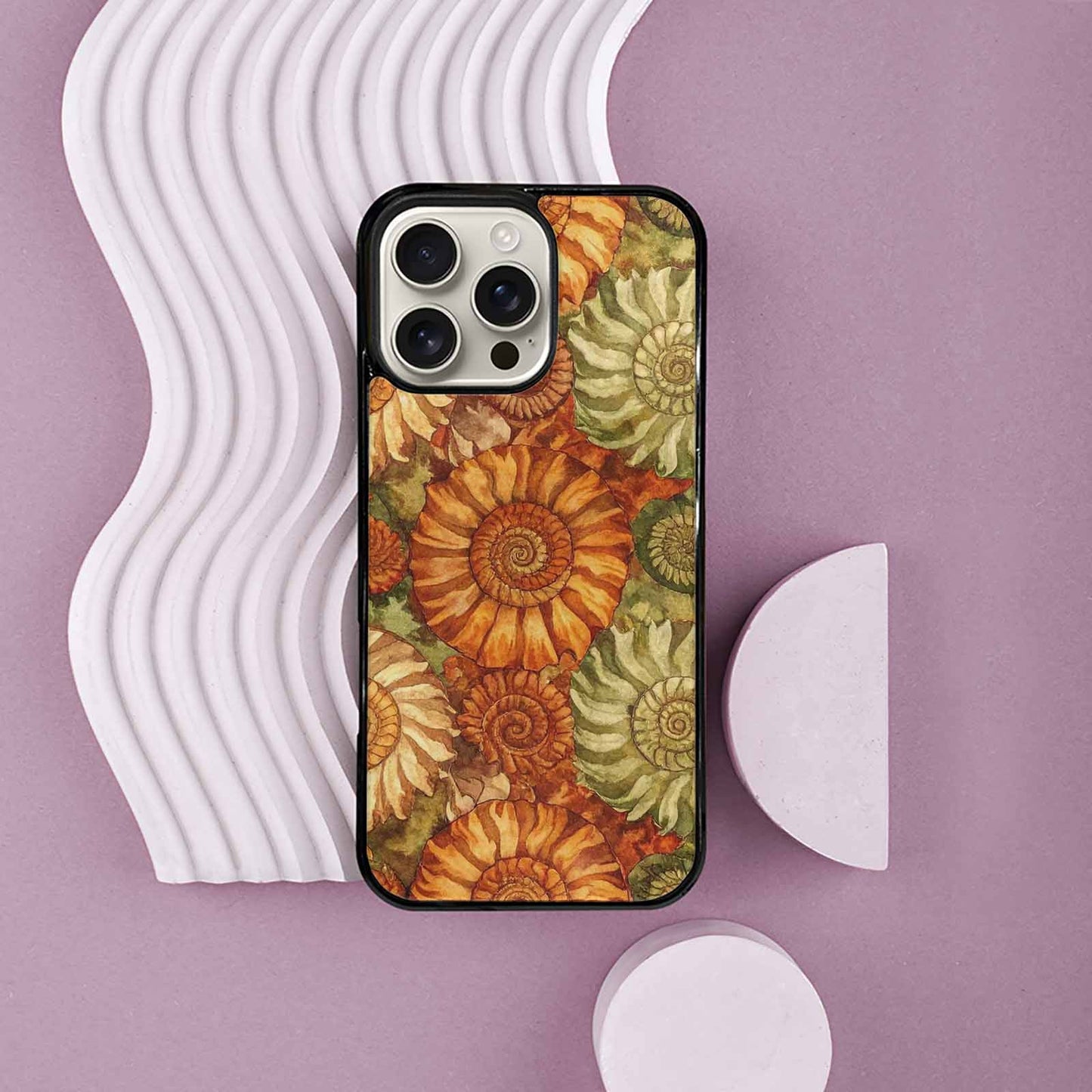 iPhone 16 Pro Max Case — Tie Dye Earth Tones Blended Overlapping, Custom Print Case Cover
