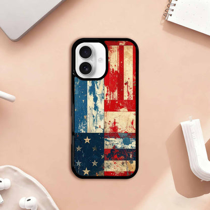 iPhone 17 Case — Small American Flag Stars Galaxy Space, Custom Made Phone Cover
