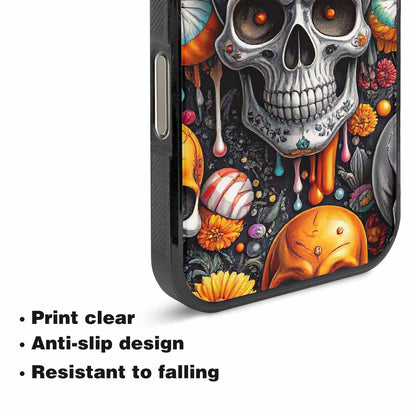 iPhone 16 Pro Max Case — Greyscale Black And White Dark Black, Custom Made Phone Cover