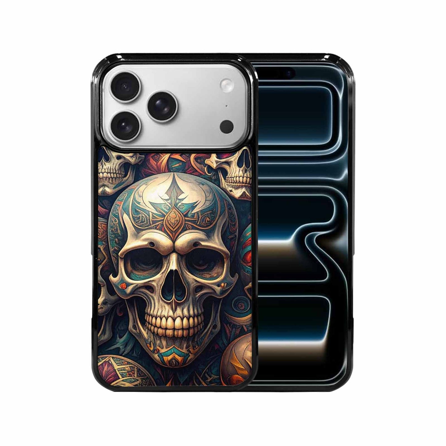 iPhone 17 Pro Max Case — Skull Dark Art Gothic Print Gothic, Custom Phone Case
