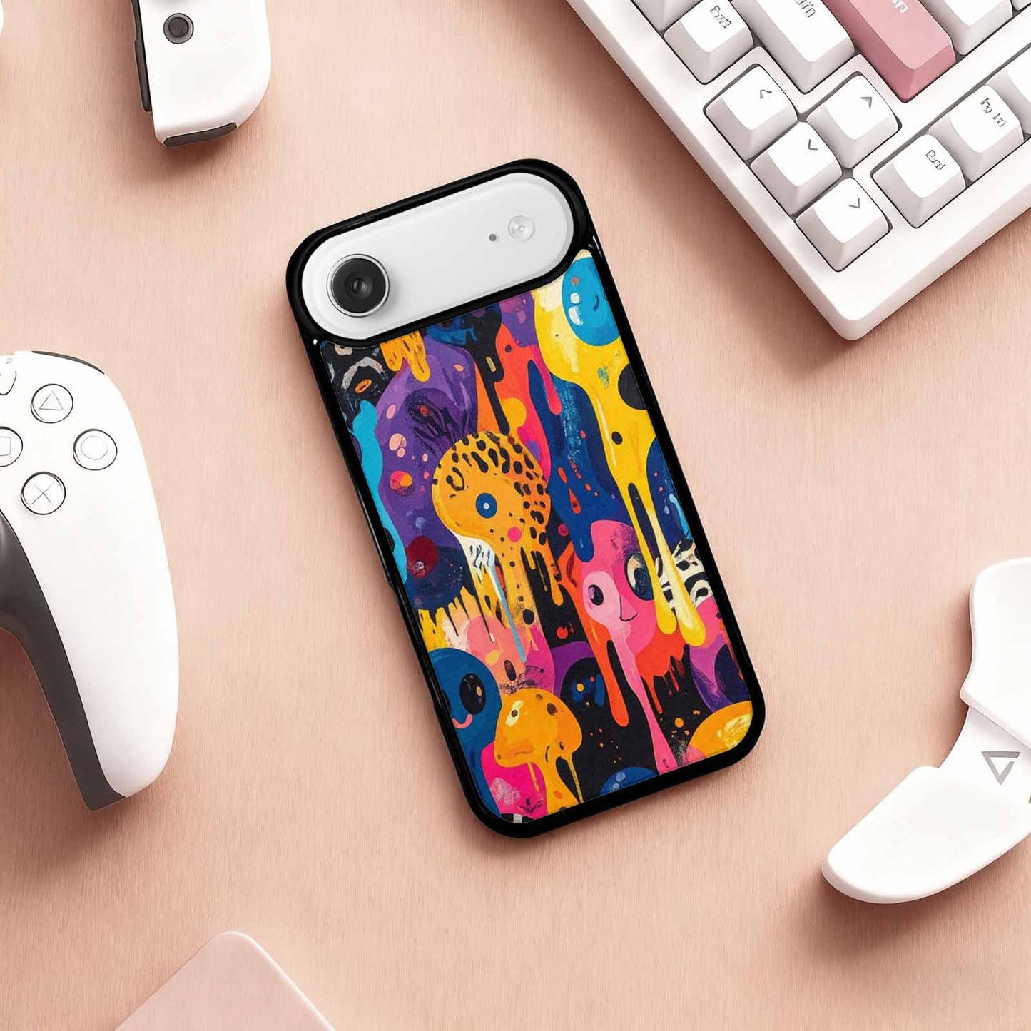 iPhone 17 Air Case — Melting Aliens Pattern Hundreds Of Alien, Custom Print Case Cover