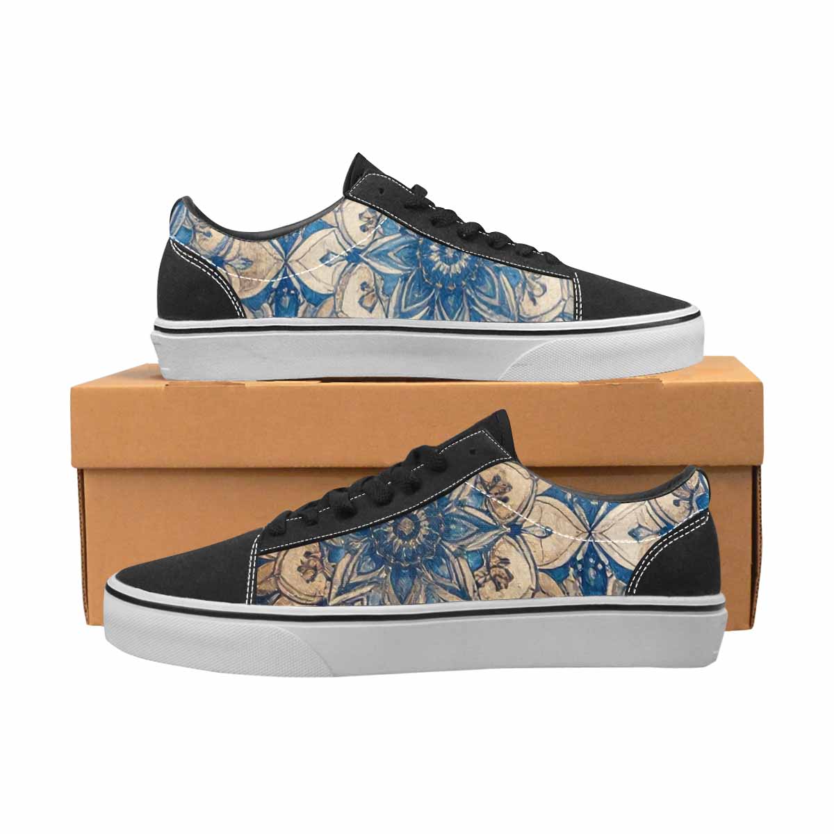 MEN'S Mandala Canvas Lace-Up Y2K Custom Sneakers