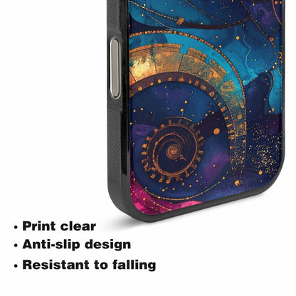 iPhone 16 Pro Case — Steampunk Galaxy Art Seamless Pattern Vibrant, Unique Phone Case Design