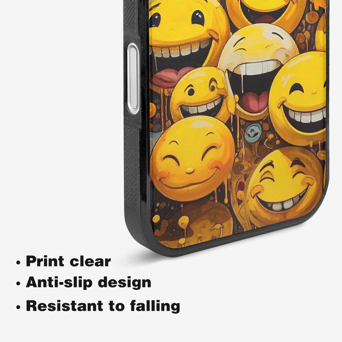 iPhone 16 Plus Case — Melting Moon Smiley Red Splatt Pvn, Custom Art Phone Cover