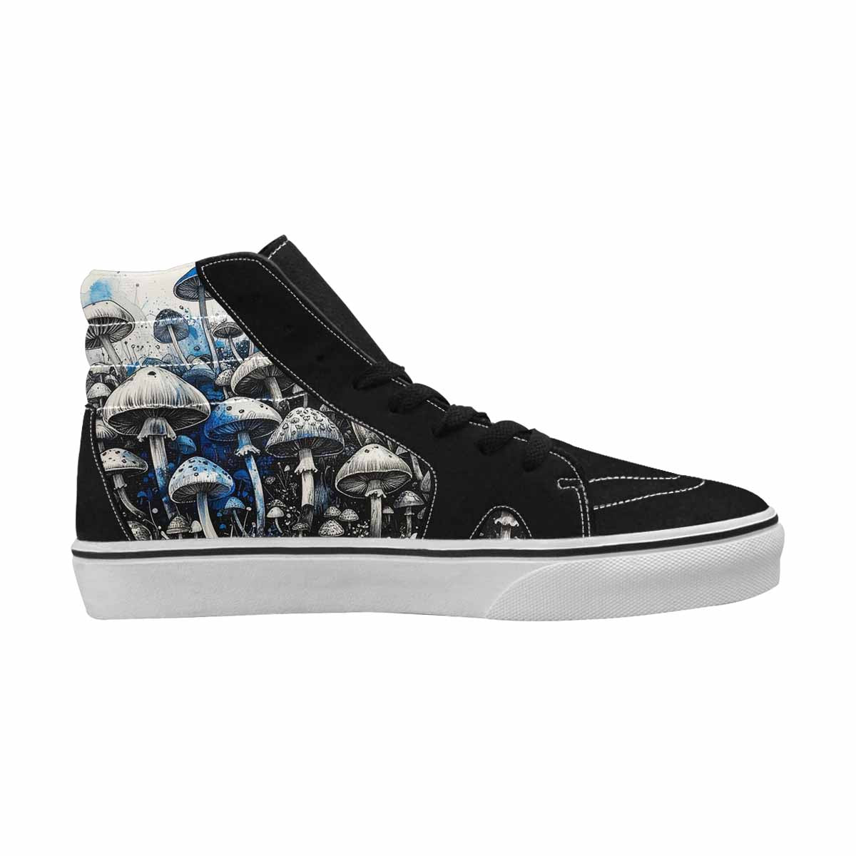 MEN'S Mushrooms (general) High Top Canvas Melting Art Custom Sneakers