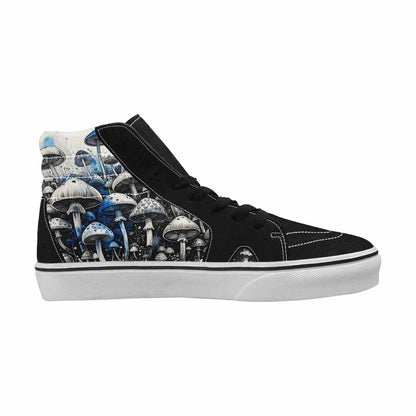 MEN'S Mushrooms (general) High Top Canvas Melting Art Custom Sneakers