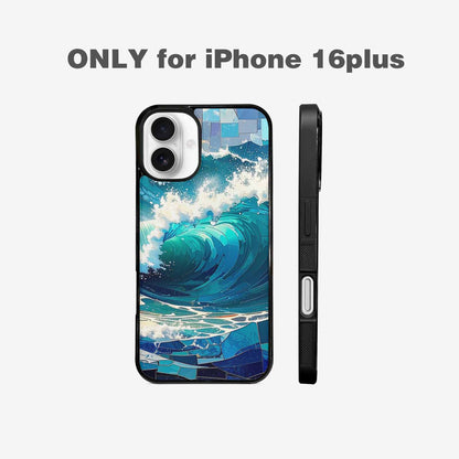 iPhone 16 Plus Case — Wave Crest Splash Wave Crest Splash, Customized Protective Case