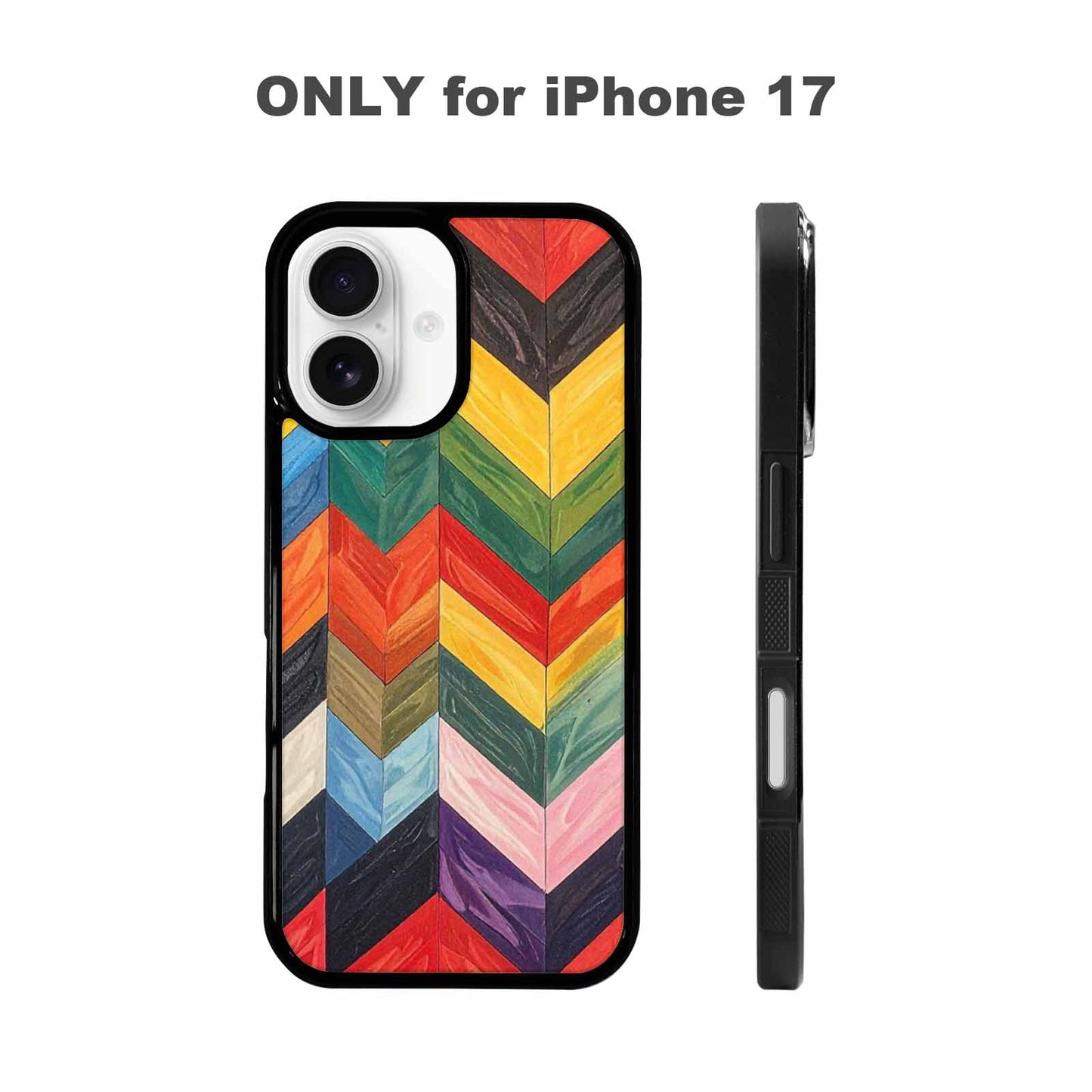 iPhone 17 Case — Progress Pride Flag Color Original Art, Custom Art Phone Cover
