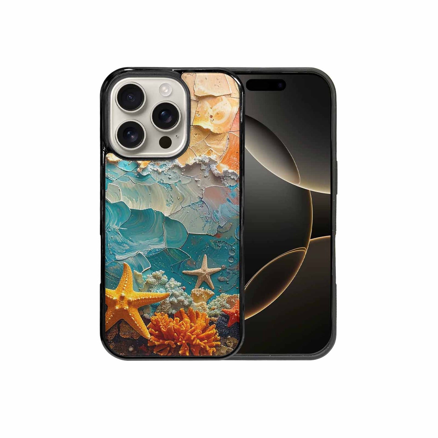 iPhone 16 Pro Case — Starfish Cluster Starfish Cluster Pattern Hundreds, Personalized Phone Case