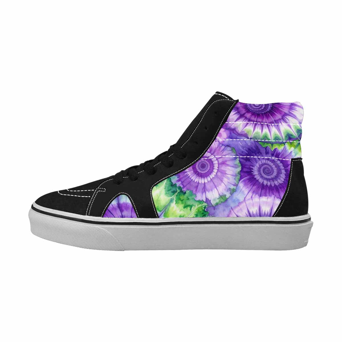 WOMEN'S Tie Dye - High Top Canvas Surreal Custom Shoes