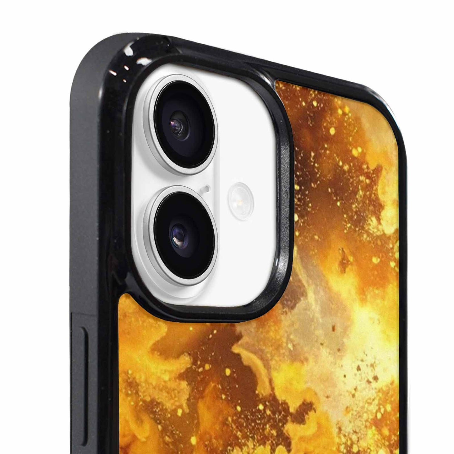 iPhone 17 Case — Galaxy Art Golden Cosmic Galaxy Space, Custom Printed Phone Case