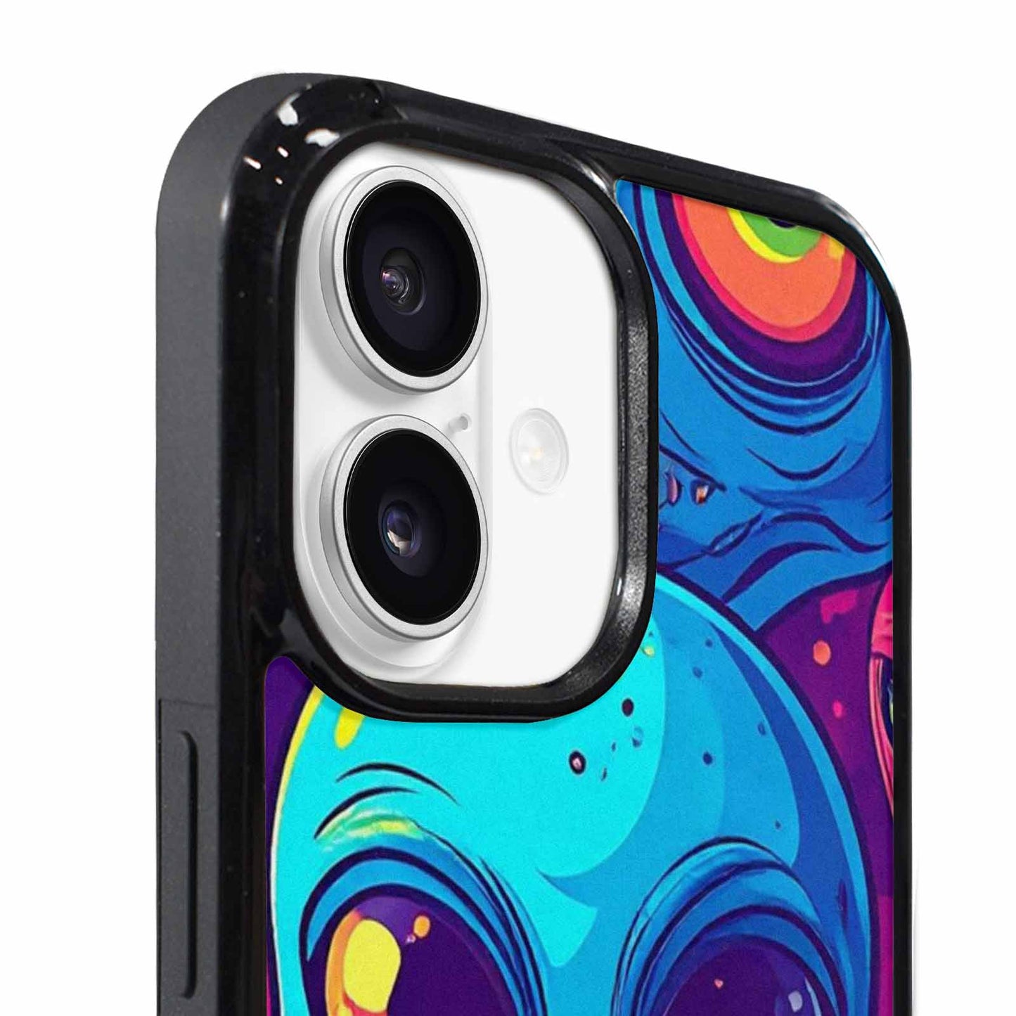 iPhone 17 Case — Alien Ufo Cartoon Alien Scifi, Custom Print Case Cover