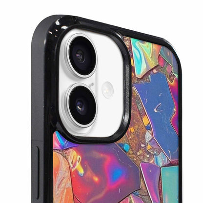 iPhone 17 Case — Holographic Iridescent Shimmer Pattern Original Art, Custom Made Phone Cover