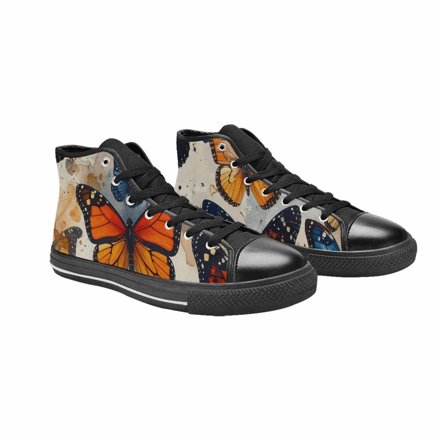 MEN'S Butterfly Wing High Top Canvas Y2K Custom Shoes