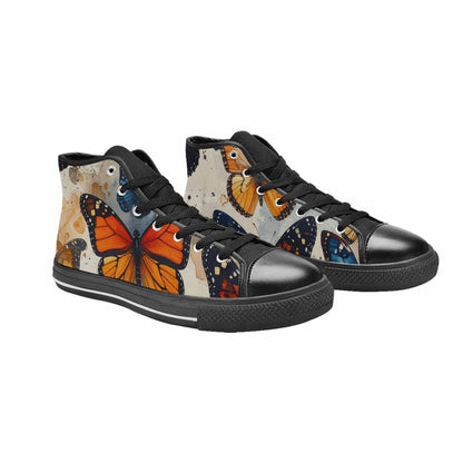 MEN'S Butterfly Wing High Top Canvas Y2K Custom Shoes