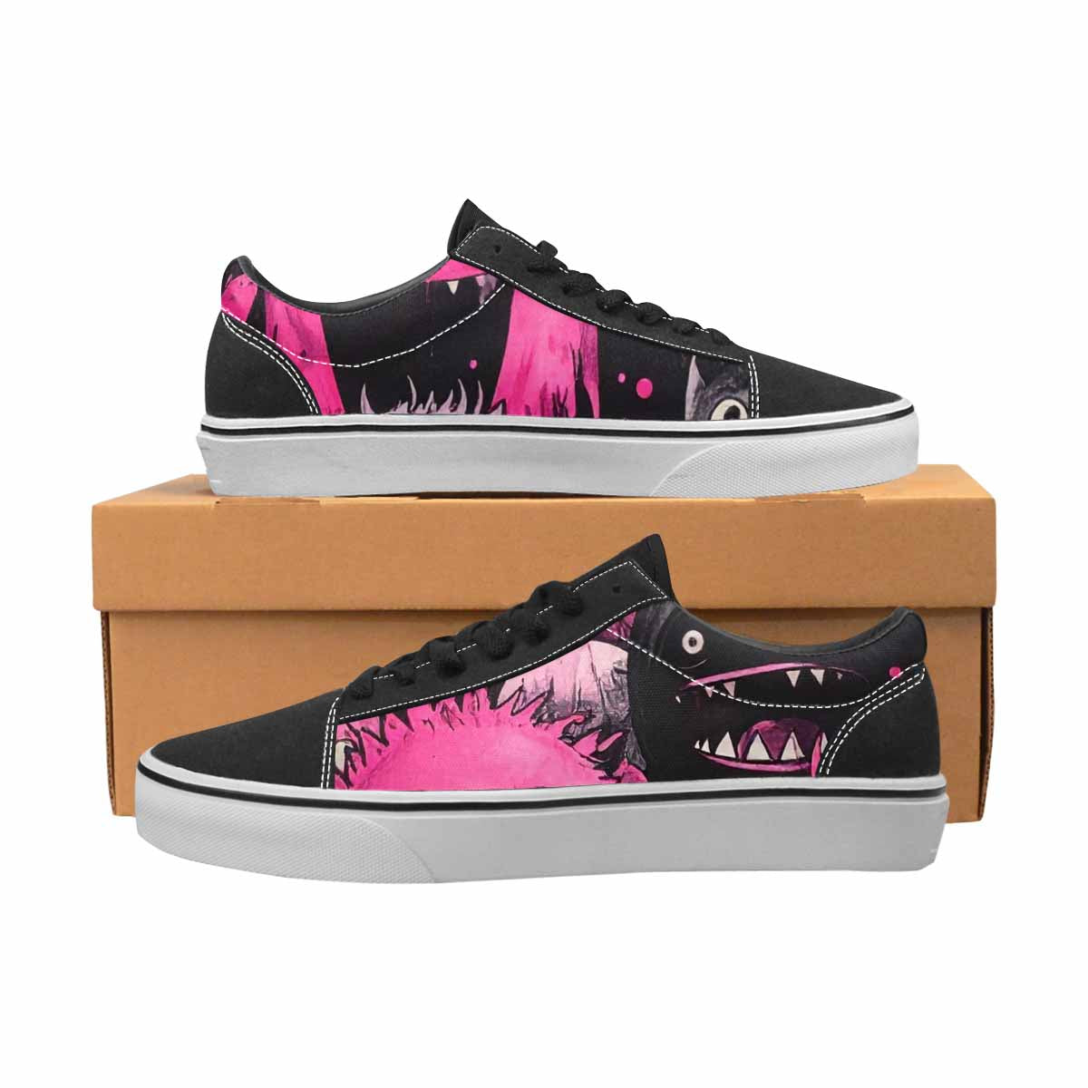 WOMEN'S Monsters (general) Lace-Up Canvas Dreamlike Custom Shoes