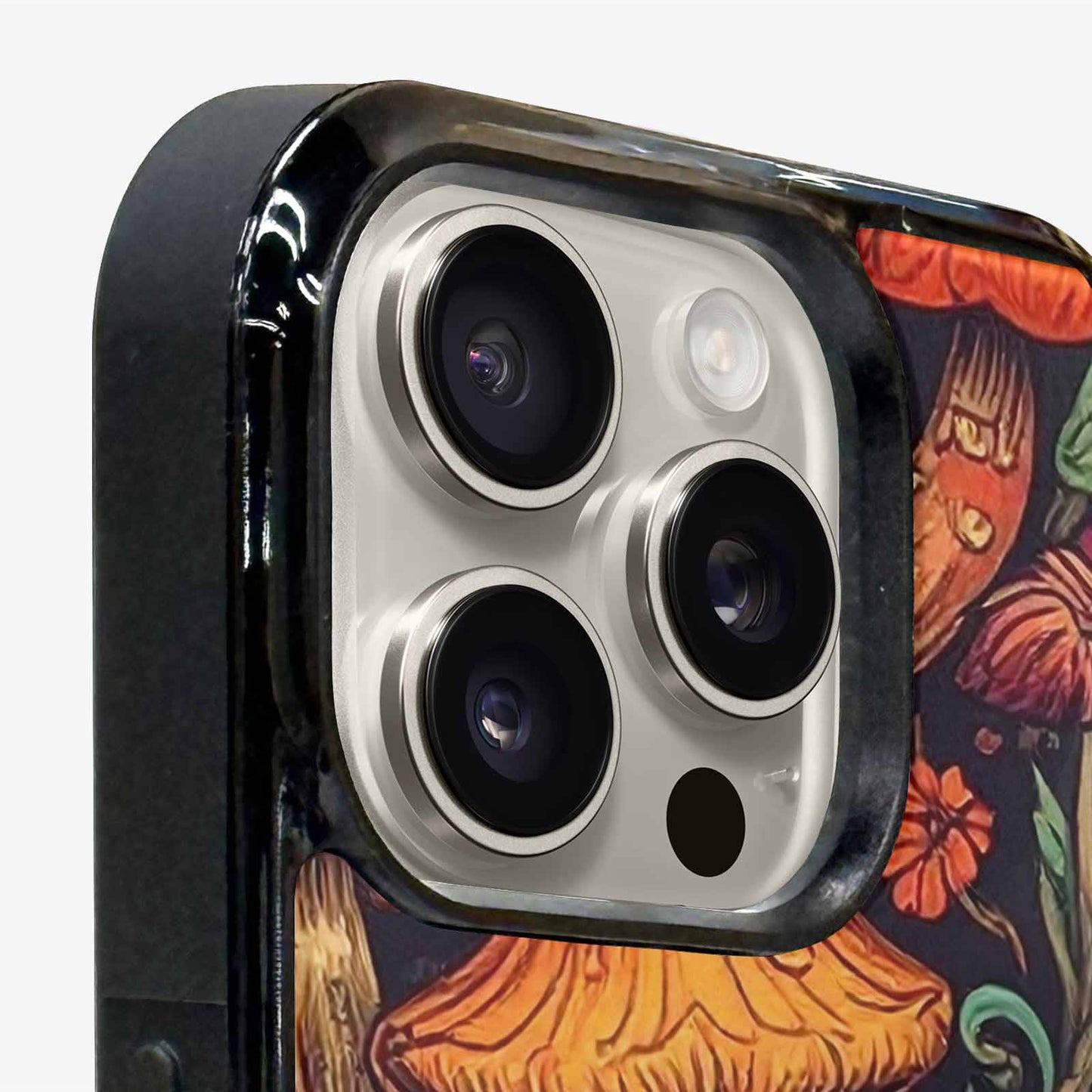 iPhone 16 Pro Max Case — Mushrooms And Skulls, Custom Made Phone Cover