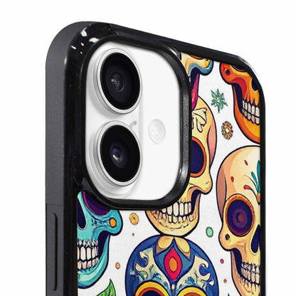 iPhone 17 Case — Vibrant Skull Seamless Gothic Skulls, Custom Print Case Cover