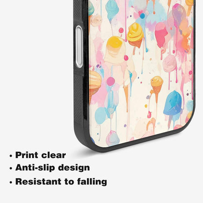 iPhone 16 Plus Case — Ice Cream Motif Ice Cream Motifs, Custom Art Phone Cover