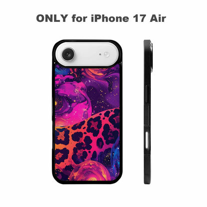 iPhone 17 Air Case — Leopard Print Galaxy Seamless Pattern Animal, Custom Art Phone Cover