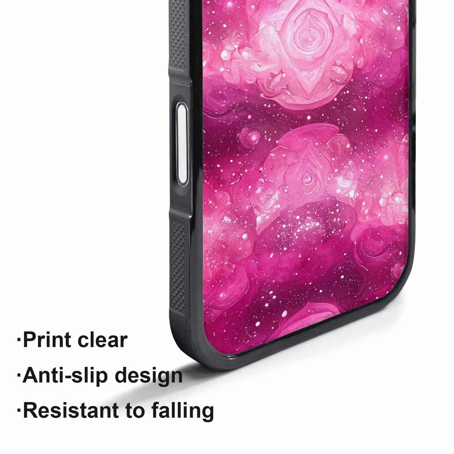 iPhone 17 Pro Max Case — Galaxy Art Pink Aurora Galaxy Space, Custom Printed Phone Case