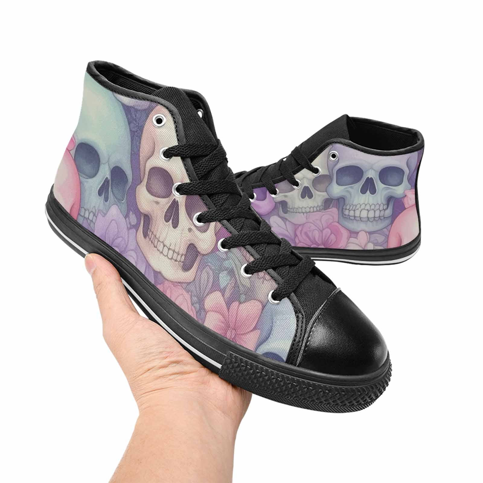 MEN'S Skulls - Pastel High Top Canvas Dreamcore Shoes