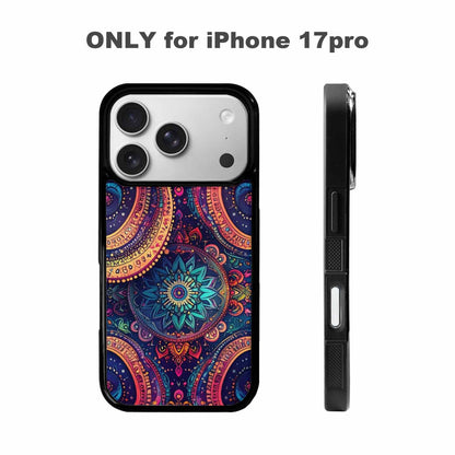 iPhone 17 Pro Case — Paisley Mandala Original Art, Custom Phone Case