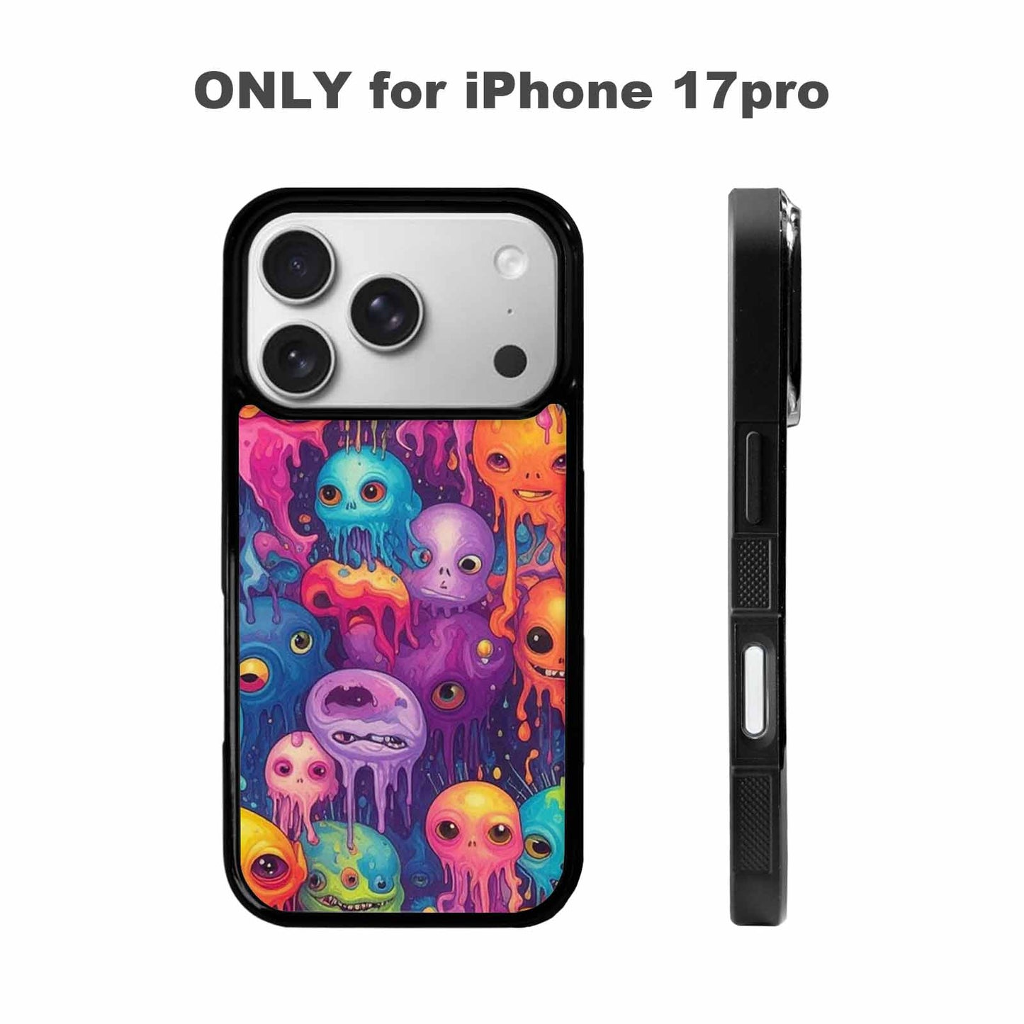iPhone 17 Pro Case — Aliens Tie Dyemelting Aliens P Tie, Custom Printed Phone Case