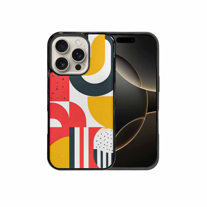 iPhone 16 Pro Case — 1990s Memphis Art Pattern, Customized Protective Case