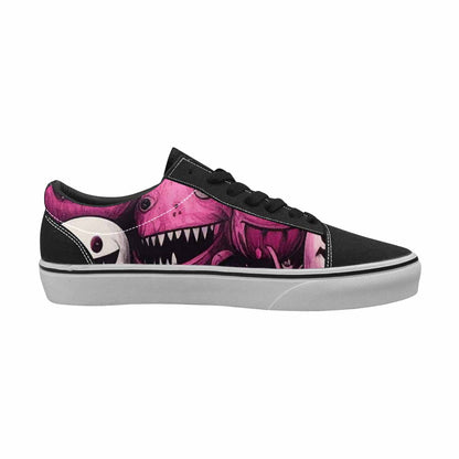 WOMEN'S Monsters (general) Lace-Up Canvas Neon Fantasy Custom Shoes