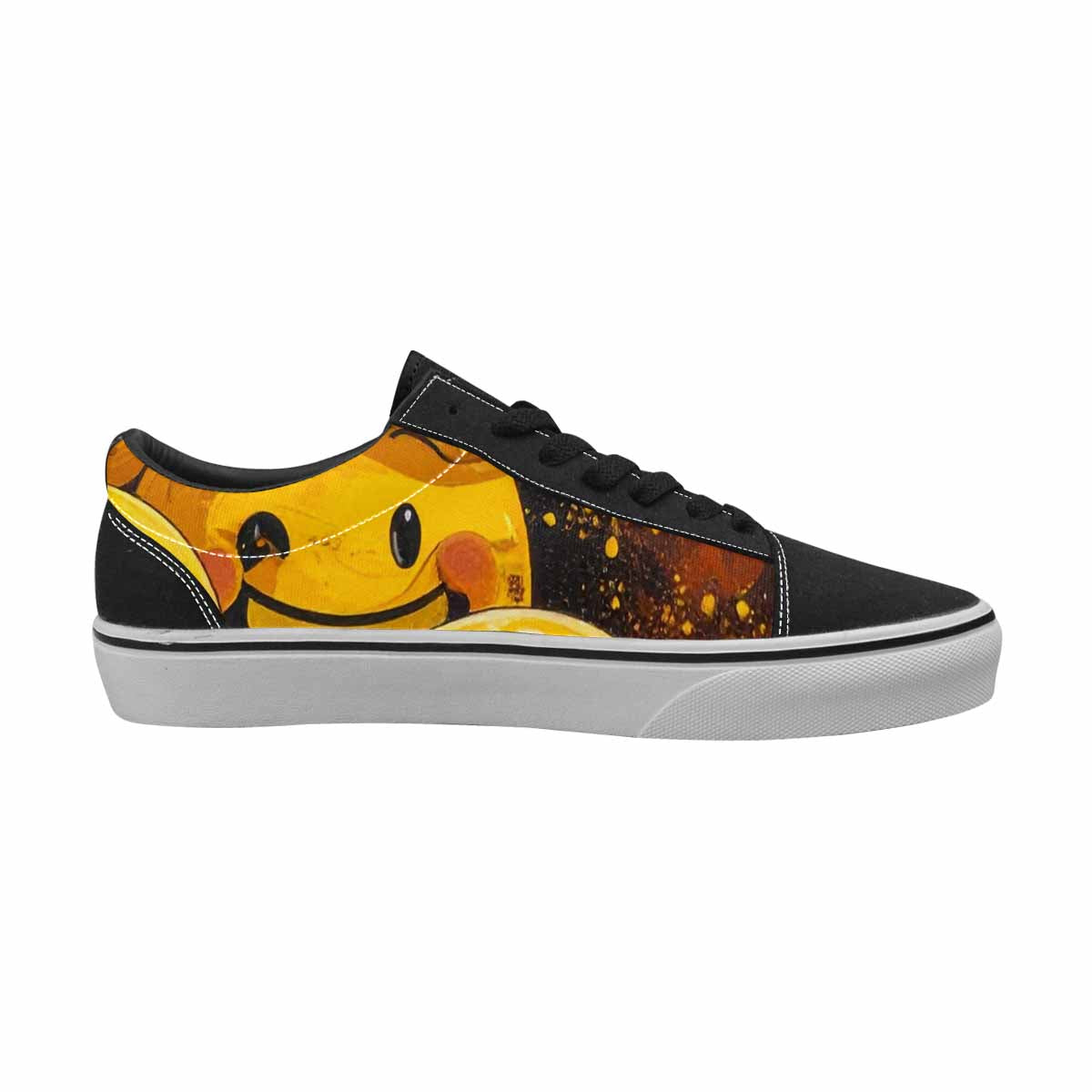 WOMEN'S Melting Moon Smiley — Lace-Up Canvas Dreamcore Shoes