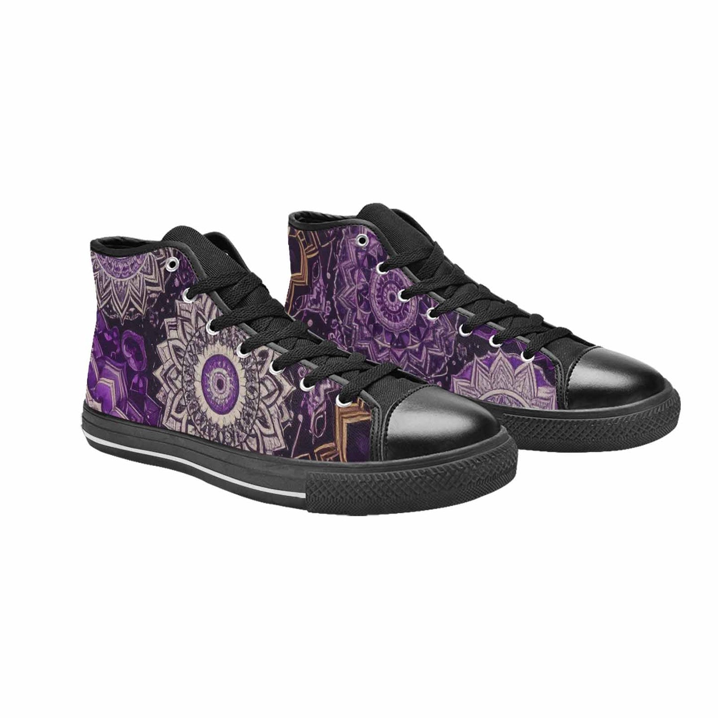 WOMEN'S Mandala High Top Canvas Cottagecore Custom Shoes