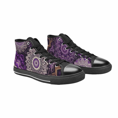 WOMEN'S Mandala High Top Canvas Cottagecore Custom Shoes