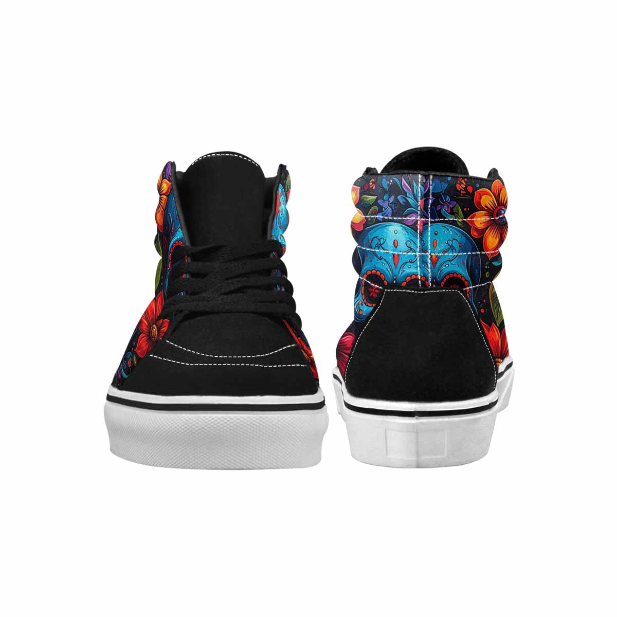 MEN'S Graffiti Skull High Top Canvas Surreal Custom Shoes