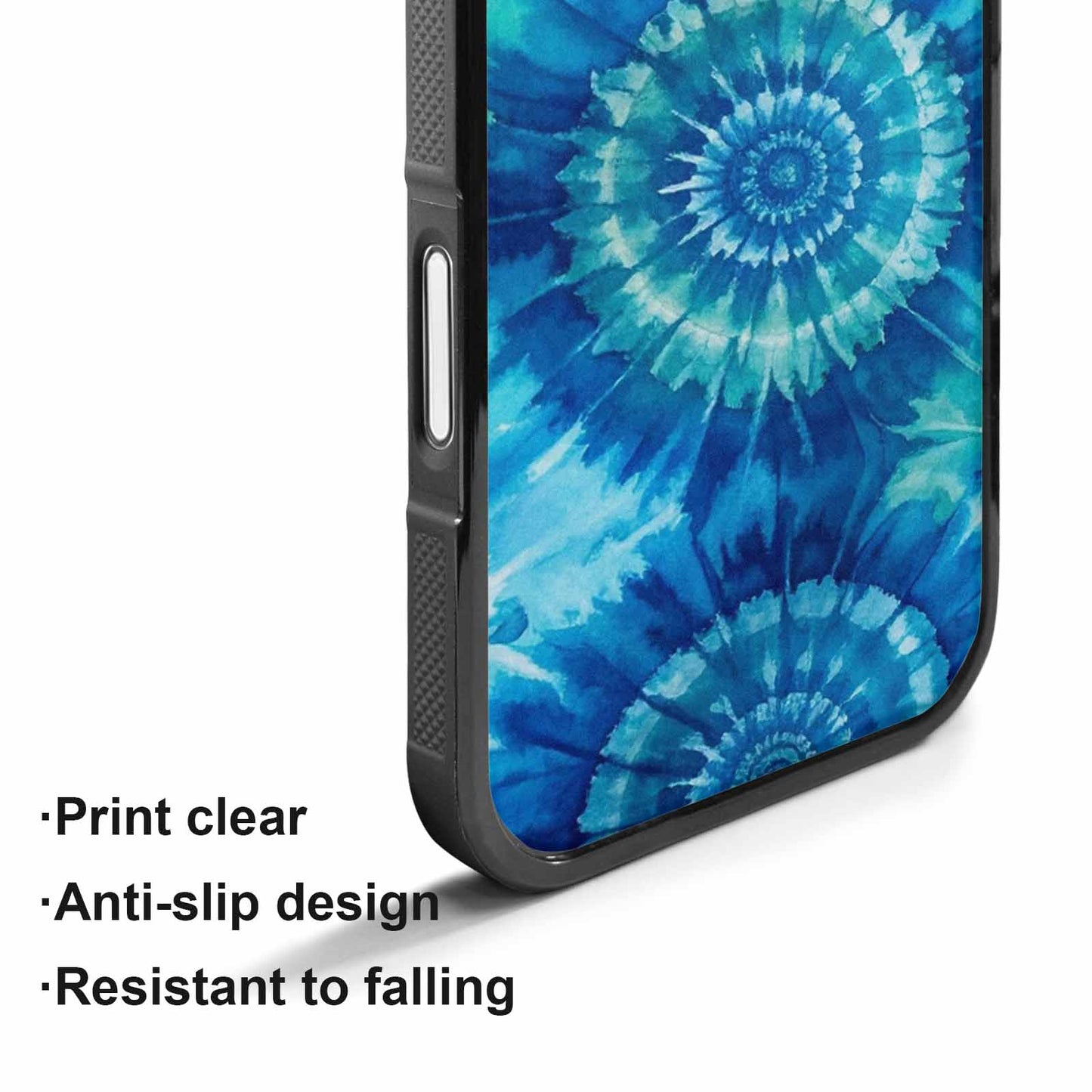iPhone 17 Case — Tie Dye Ocean Blues Tie Dye, Custom Made Phone Cover