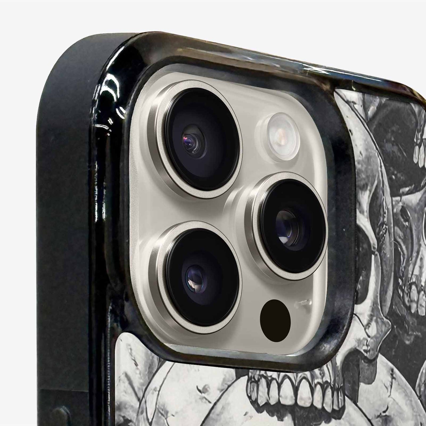iPhone 15 Pro Max Case — Tessellated Human Skulls Custom, Custom Made Phone Cover