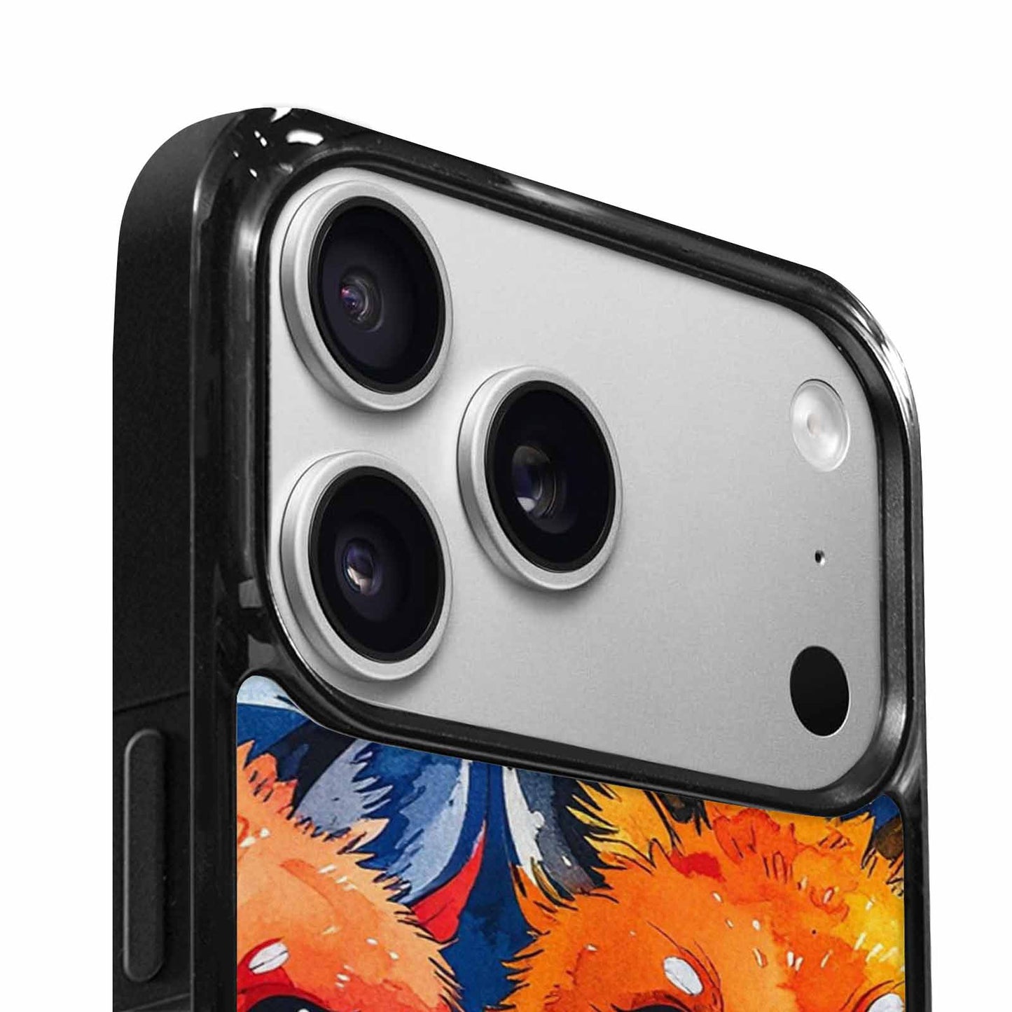 iPhone 17 Pro Case — Watercolor Kawaii Fox Faces Watercolor Abstract, Custom Made Phone Cover