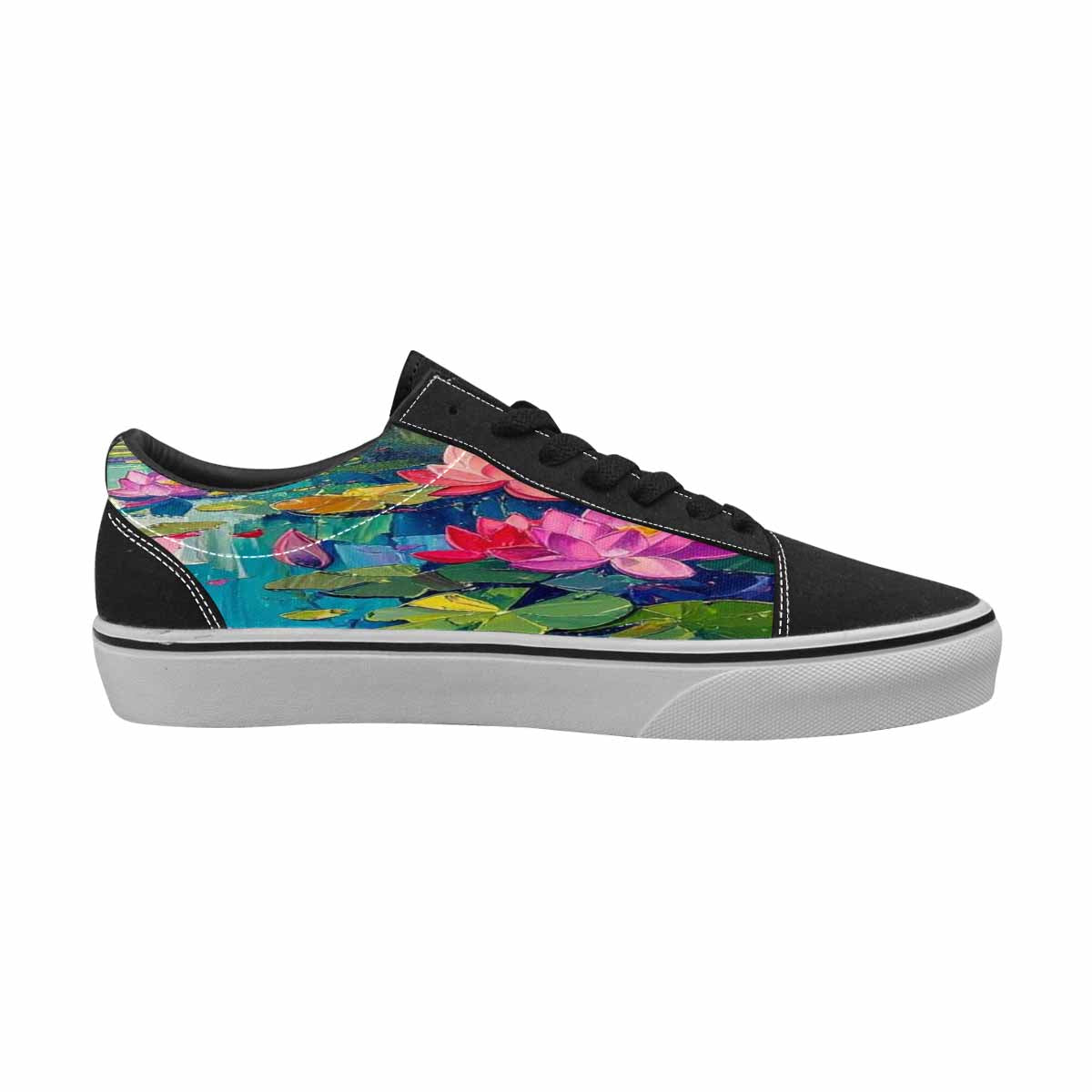 WOMEN'S Full Color Vibrant Monet Lace-Up Canvas Dreamcore Shoes